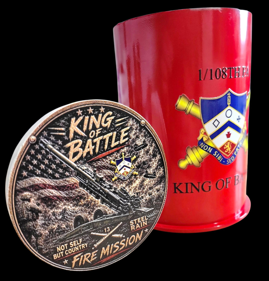 Custom 75mm & 105mm Artillery Casing – Personalized Military Display